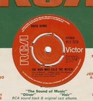 DAVID BOWIE Life On Mars Vinyl Record 7 Inch RCA Victor 1973
